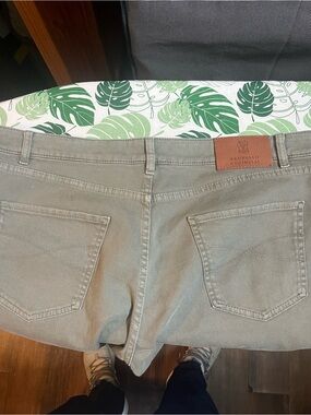 Brunello Cucinelli Men's Light Taupe Slim Straight Jeans